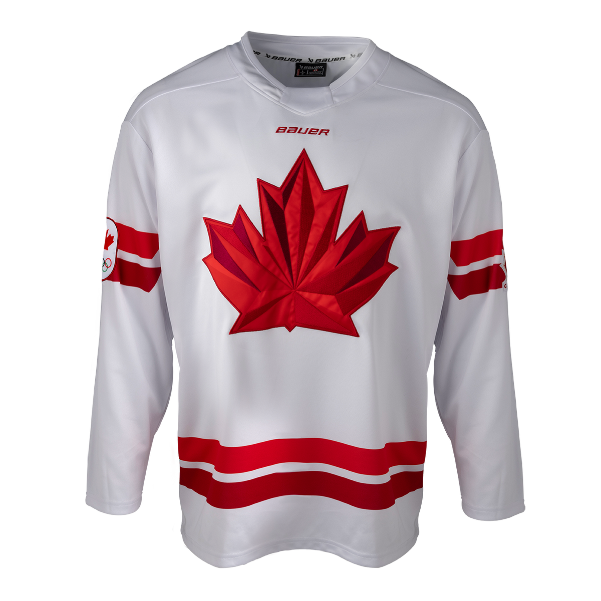Hockey Canada IIHF Bauer Men White 2026 Replica Jersey product image 1, provided for visual reference and product detail