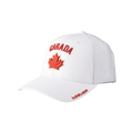 Hockey Canada IIHF Bauer Men White One Leaf Mesh Snapback product image 1, provided for visual reference and product detail
