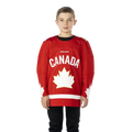 Hockey Canada IIHF Bauer Youth Red Replica Jersey product image 1, provided for visual reference and product detail review