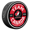Hockey Canada IIHF Gear Design Textured Hockey Puck product image 1, provided for visual reference and product detail review