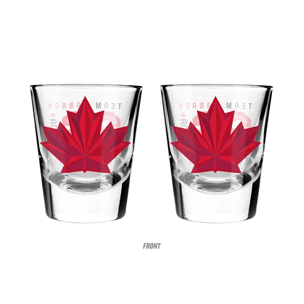 Hockey Canada IIHF Inglasco 2026 Winter Olympics 2 Oz Shot Glass Collection Pack product image 2, provided for visual