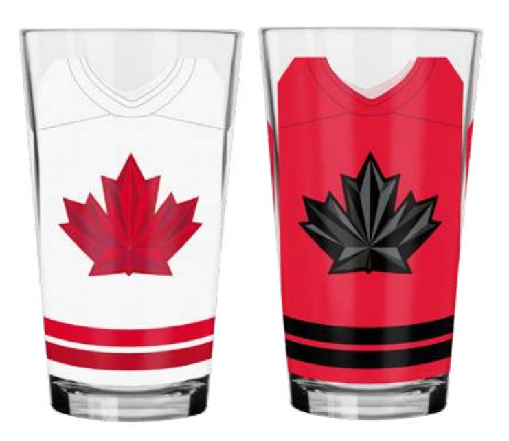 Hockey Canada IIHF Inglasco 2026 Winter Olympics 16oz Mixing Glass Collection Pack product image 2, provided for visual