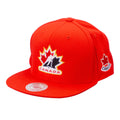 Hockey Canada IIHF Mitchell & Ness Men Red Snapback product image 1, provided for visual reference and product detail review
