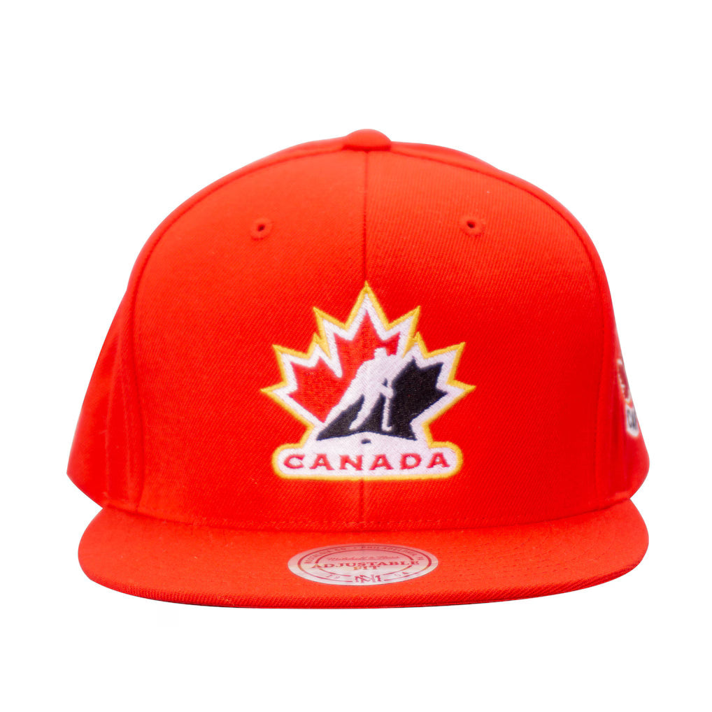 Hockey Canada IIHF Mitchell & Ness Men Red Snapback product image 3, provided for visual reference and product detail review