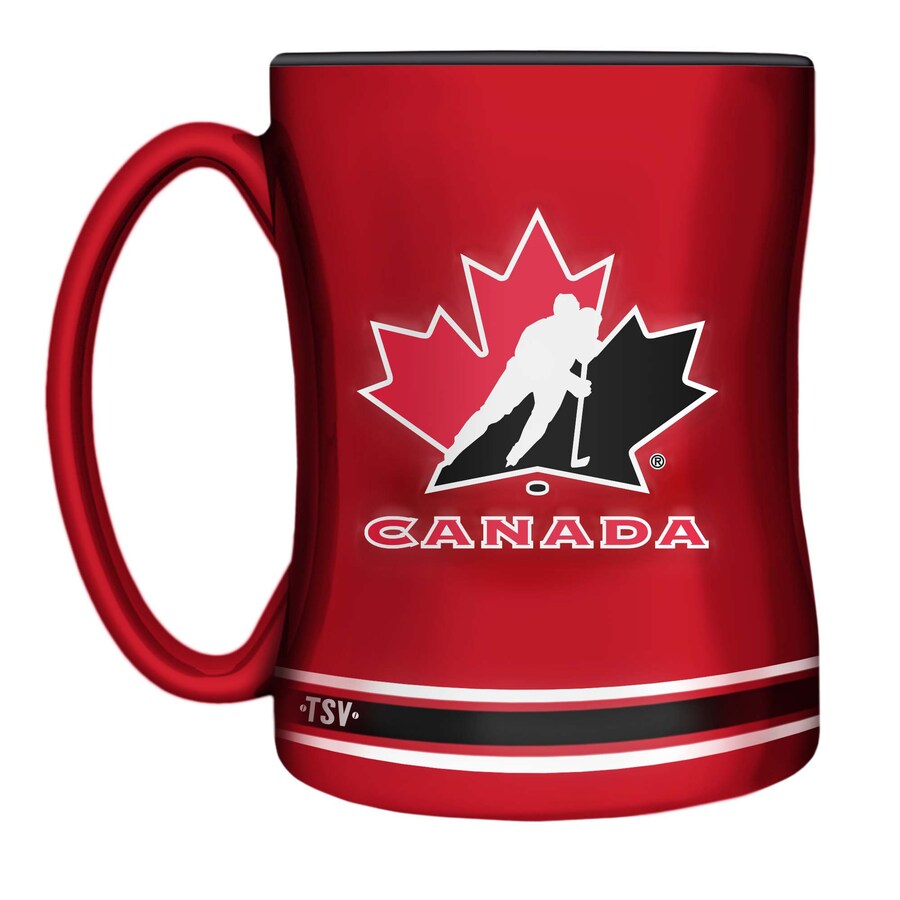 Hockey Canada IIHF TSV 14oz Red Sculpted Mug product image 1, provided for visual reference and product detail review
