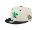 Houston Astros MLB New Era Men Cream/Navy 9Fifty Mascot Pin Snapback product image 1, provided for visual reference and