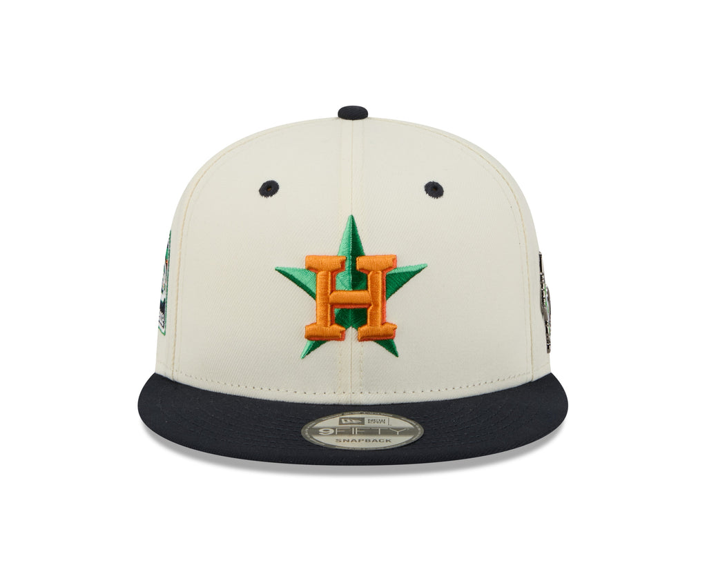 Houston Astros MLB New Era Men Cream/Navy 9Fifty Mascot Pin Snapback product image 3, provided for visual reference and