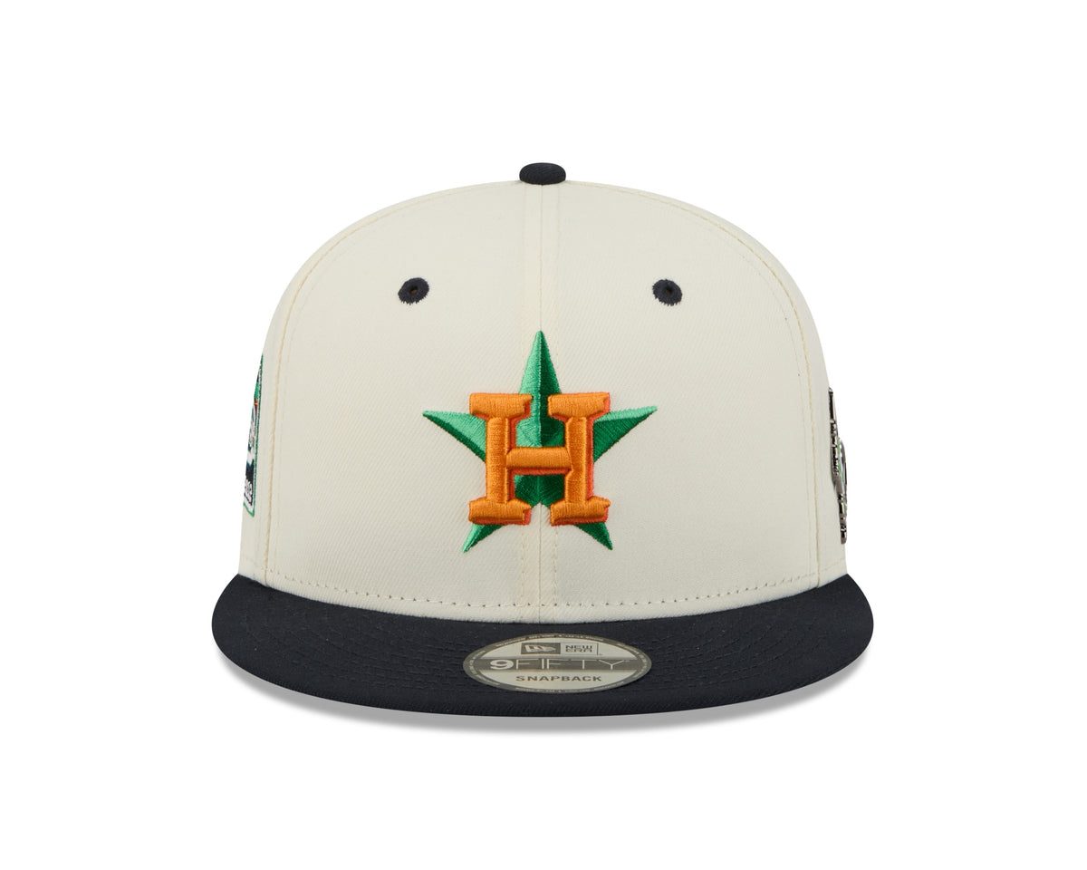 Houston Astros MLB New Era Men Cream/Navy 9Fifty Mascot Pin Snapback product image 3, provided for visual reference and