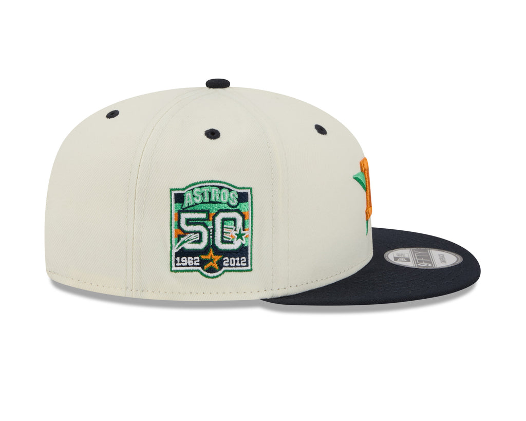 Houston Astros MLB New Era Men Cream/Navy 9Fifty Mascot Pin Snapback product image 6, provided for visual reference and