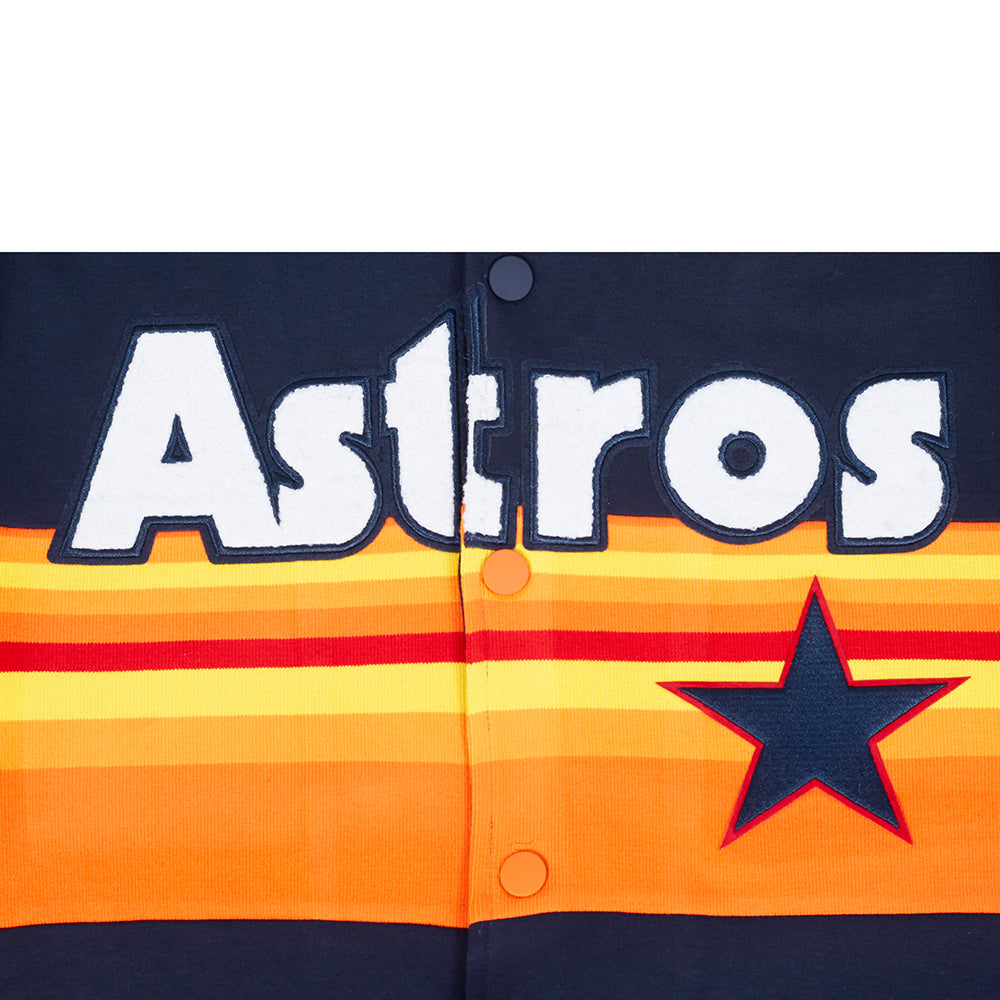 Houston Astros MLB Pro Standard Men Navy Cooperstown Game Day Double Knit Jacket product image 3, provided for visual