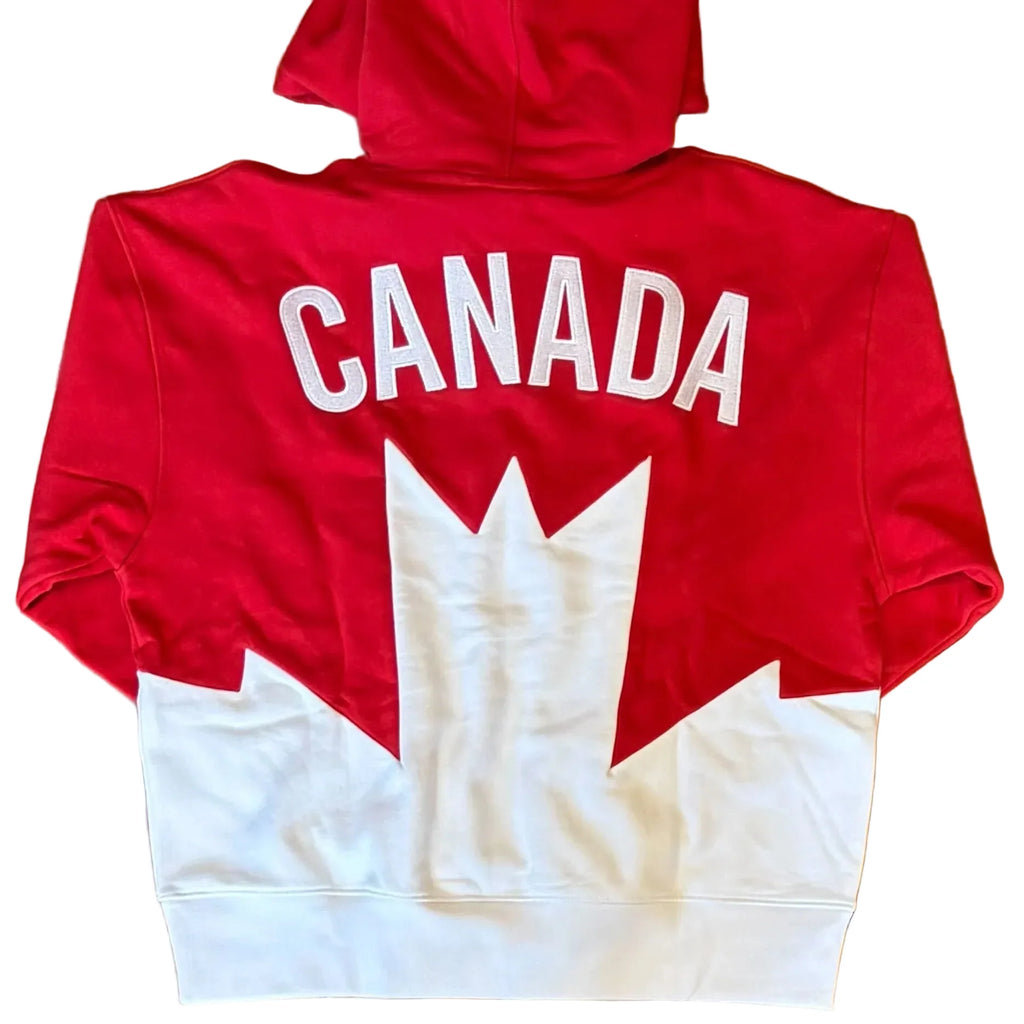 Hockey Canada IIHF Mitchell & Ness Men Red Our Home Pullover Hoodie product image 1, provided for visual reference and