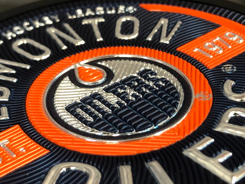 Edmonton Oilers NHL Gear Trimflexx Hockey Puck product image 2, provided for visual reference and product detail review