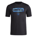 CF Montreal MLS Adidas Men Black Pre-Game T-Shirt product image 1, provided for visual reference and product detail review