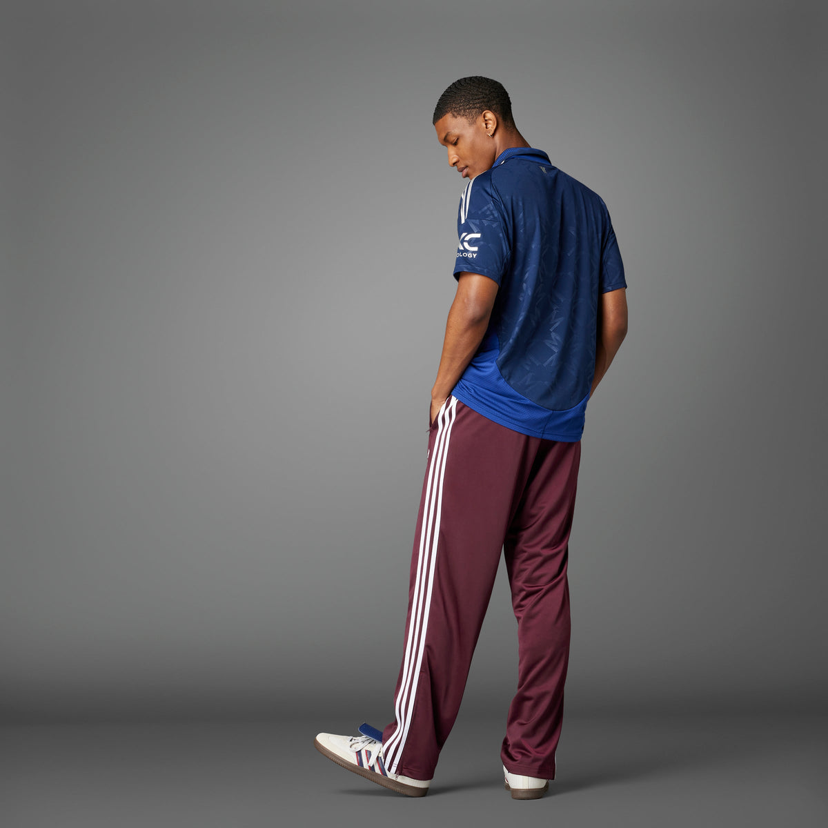 Manchester United FC EPL Adidas Men Blue 2024/25 Away Replica Jersey product image 12, provided for visual reference and