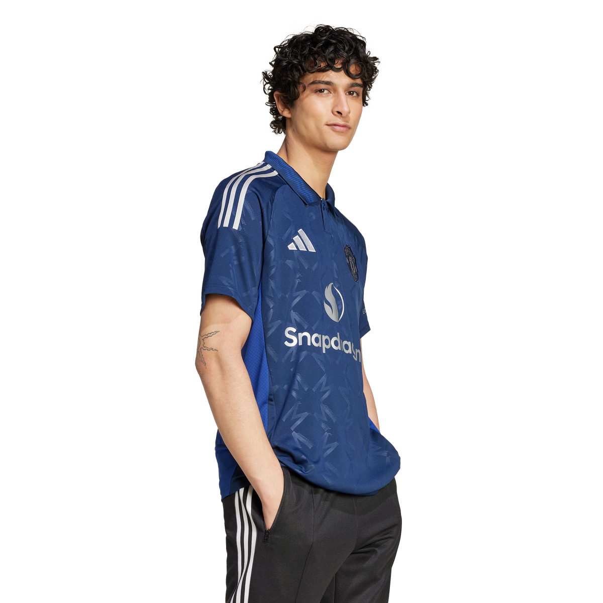 Manchester United FC EPL Adidas Men Blue 2024/25 Away Replica Jersey product image 5, provided for visual reference and