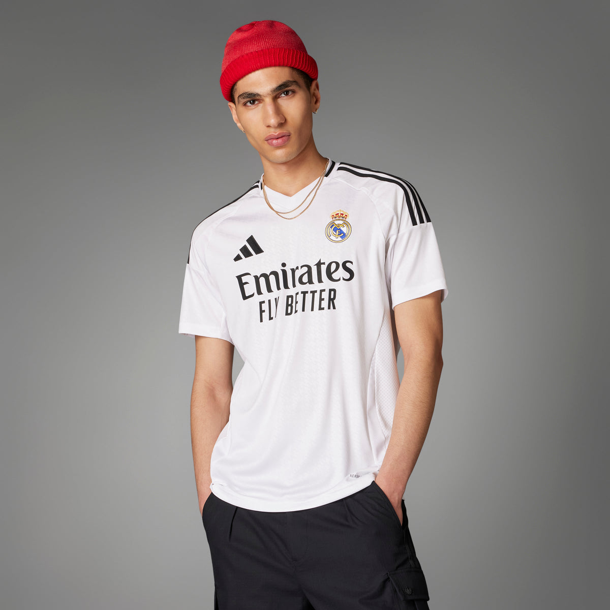 Real Madrid La Liga Adidas Men White 2024/25 Replica Jersey product image 4, provided for visual reference and product