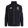 Toronto FC MLS Adidas Men Black Tiro 24 Rain Jacket product image 1, provided for visual reference and product detail review