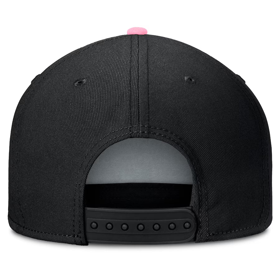 Inter Miami FC MLS Fanatics Branded Men Black/Pink Mezzala Snapback product image 2, provided for visual reference and