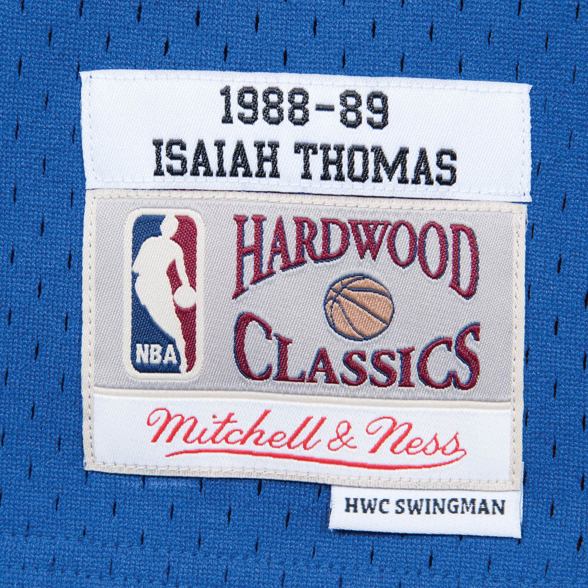 Isiah Thomas Detroit Pistons NBA Mitchell & Ness Men Royal Blue 1988-89 Hardwood Classics Swingman Jersey product image 3,