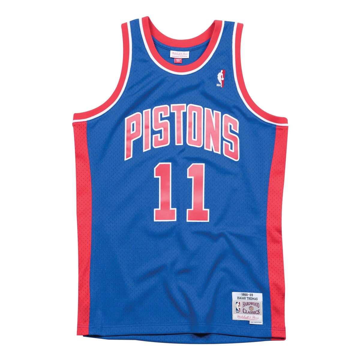 Isiah Thomas Detroit Pistons NBA Mitchell & Ness Men Royal Blue 1988-89 Hardwood Classics Swingman Jersey product image 2,