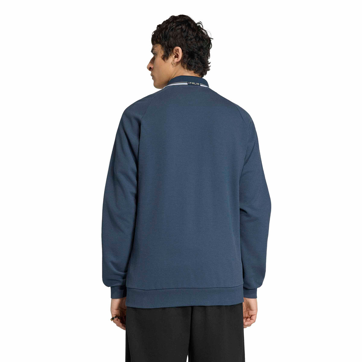 Italy National Team FIFA Adidas Men Blue Anthem Jacket product image 2, provided for visual reference and product detail