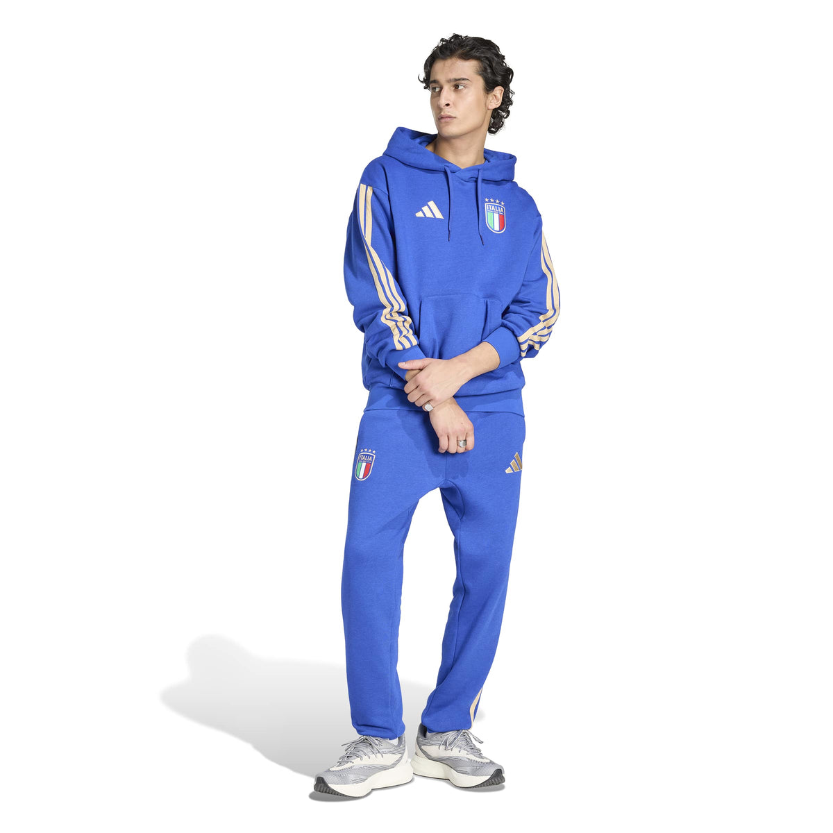 Italy National Team FIFA Adidas Men Blue DNA Pants product image 4, provided for visual reference and product detail review