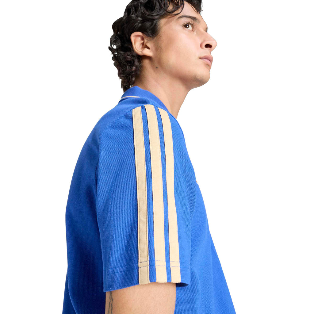 Italy National Team FIFA Adidas Men Blue DNA Polo T-Shirt product image 6, provided for visual reference and product detail