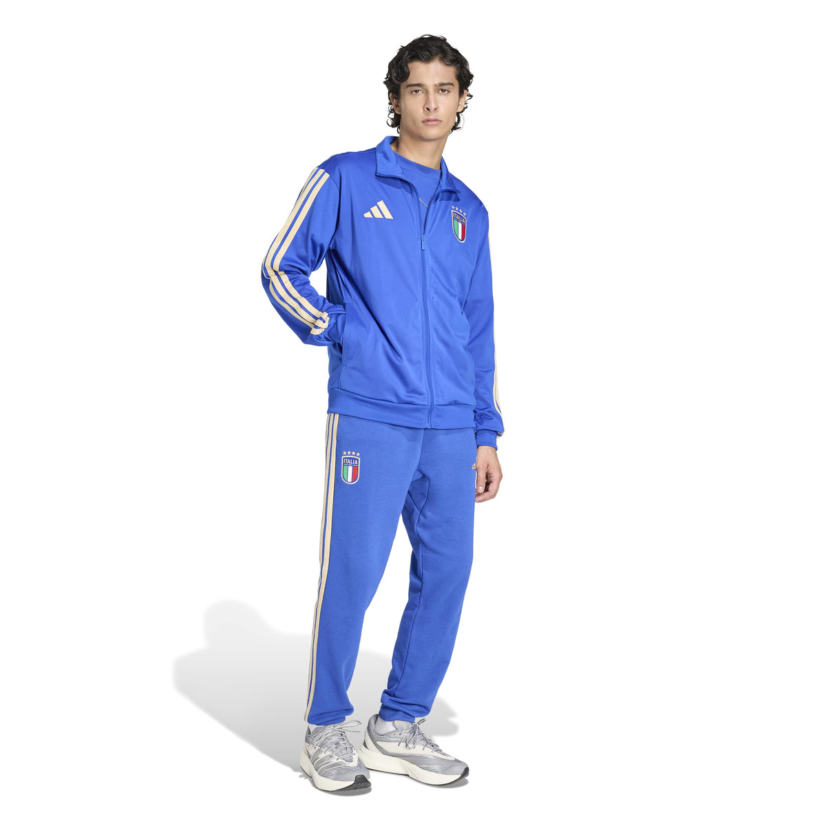 Italy National Team FIFA Adidas Men Blue DNA Track Top Jacket product image 4, provided for visual reference and product