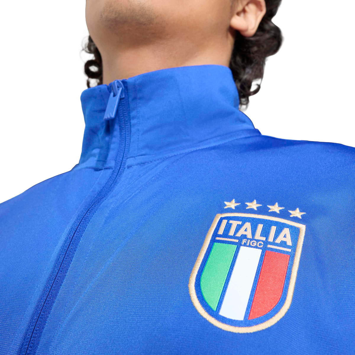 Italy National Team FIFA Adidas Men Blue DNA Track Top Jacket product image 5, provided for visual reference and product