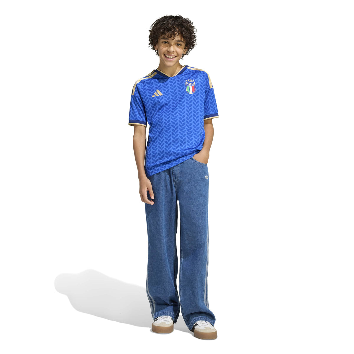 Italy National Team FIFA Adidas Youth Blue 2026 Replica Home Jersey product image 6, provided for visual reference and