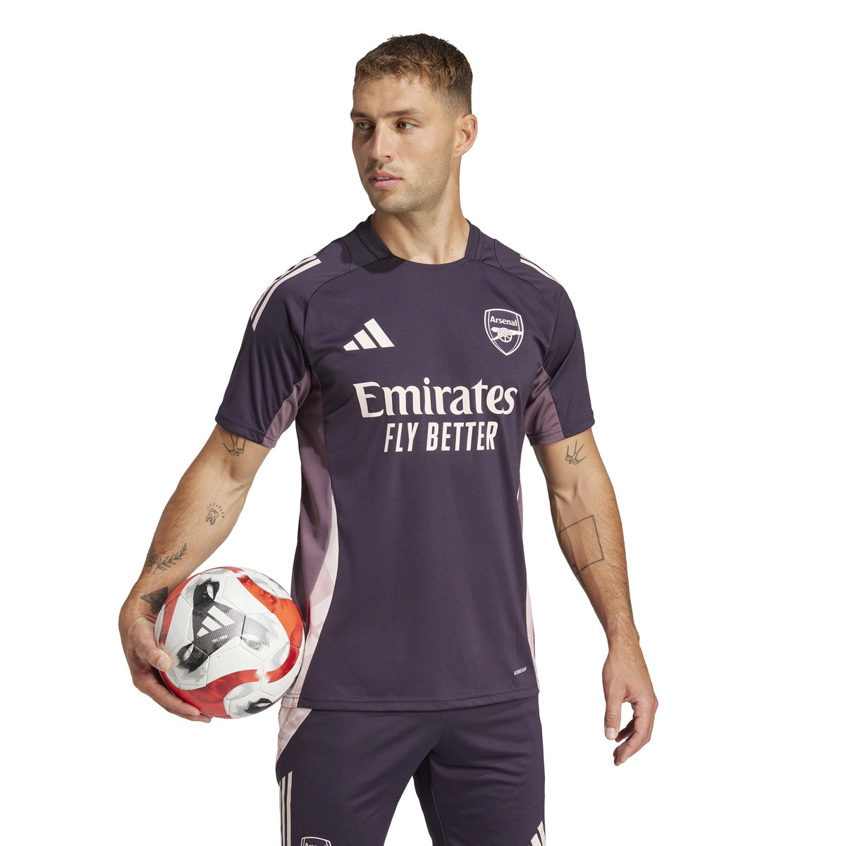 Arsenal FC EPL Adidas Men Purple 2025 Training Jersey product image 5, provided for visual reference and product detail
