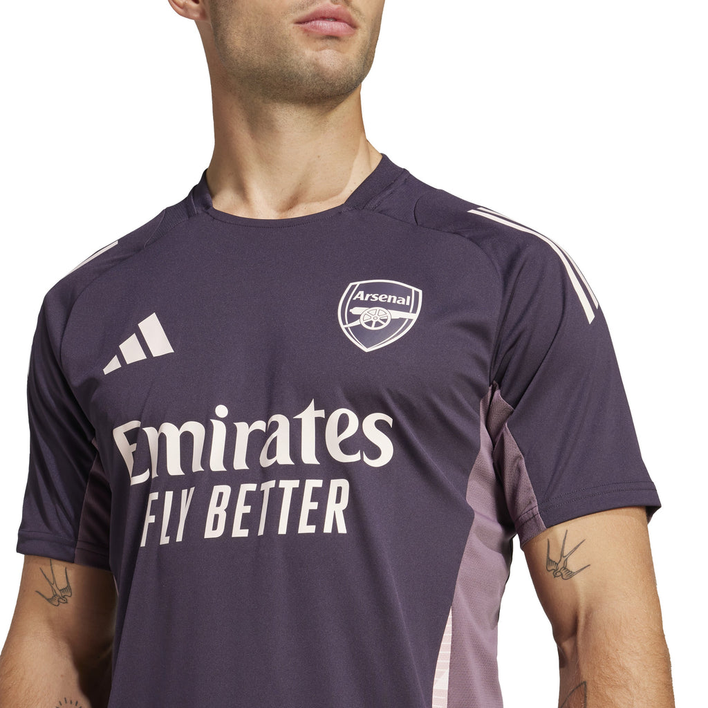 Arsenal FC EPL Adidas Men Purple 2025 Training Jersey product image 7, provided for visual reference and product detail