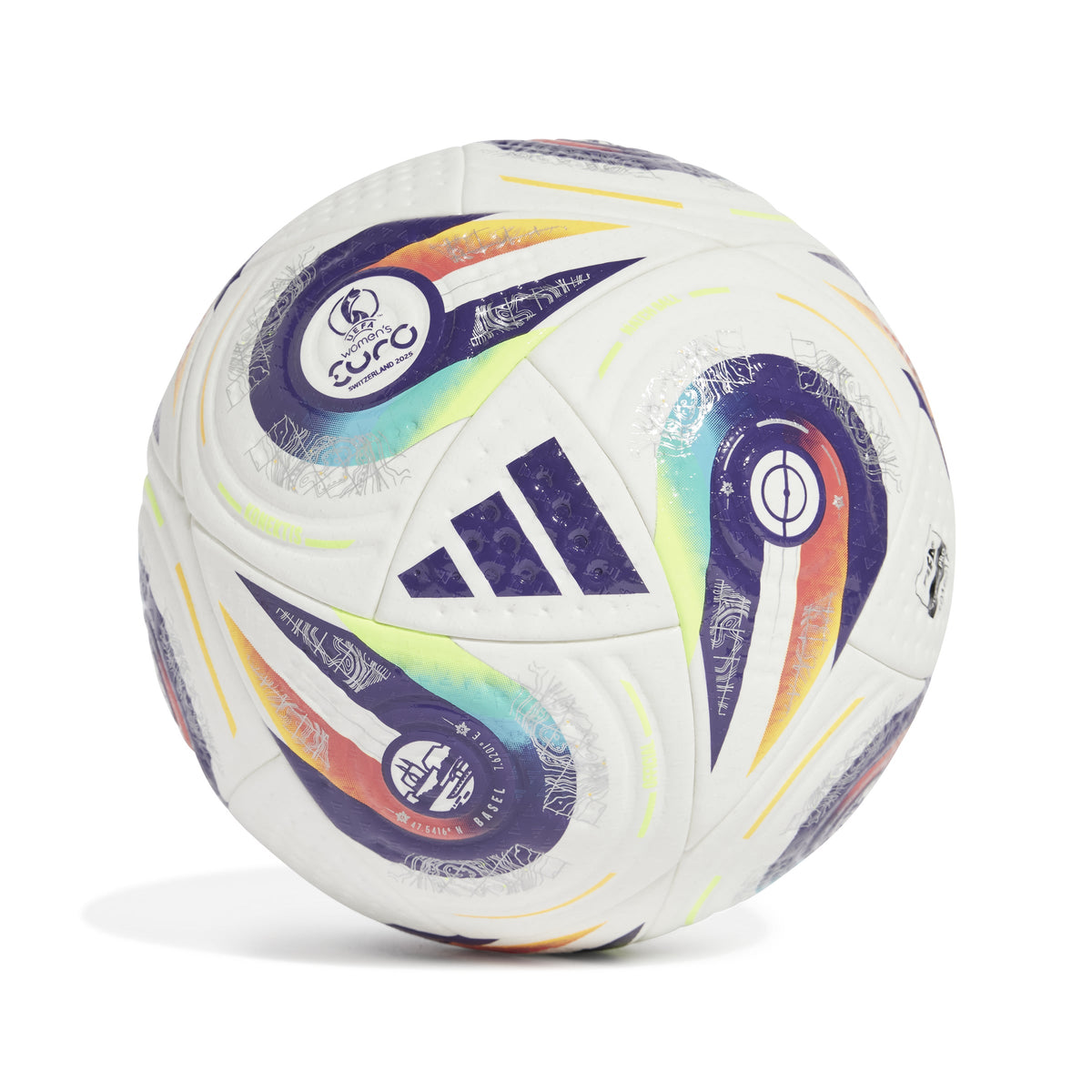 Adidas 2025 UEFA Women Euro Cup Pro Soccer Ball product image 2, provided for visual reference and product detail review