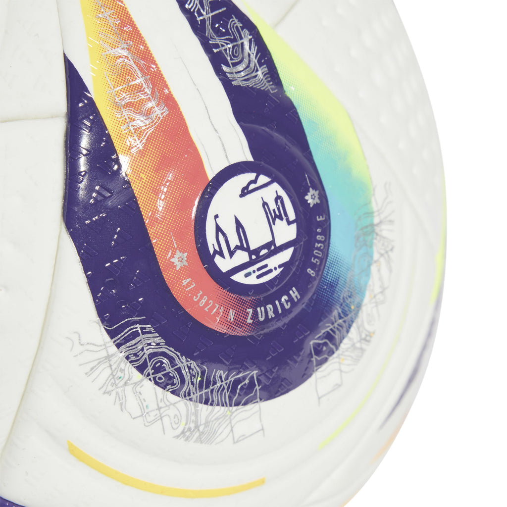 Adidas 2025 UEFA Women Euro Cup Pro Soccer Ball product image 4, provided for visual reference and product detail review