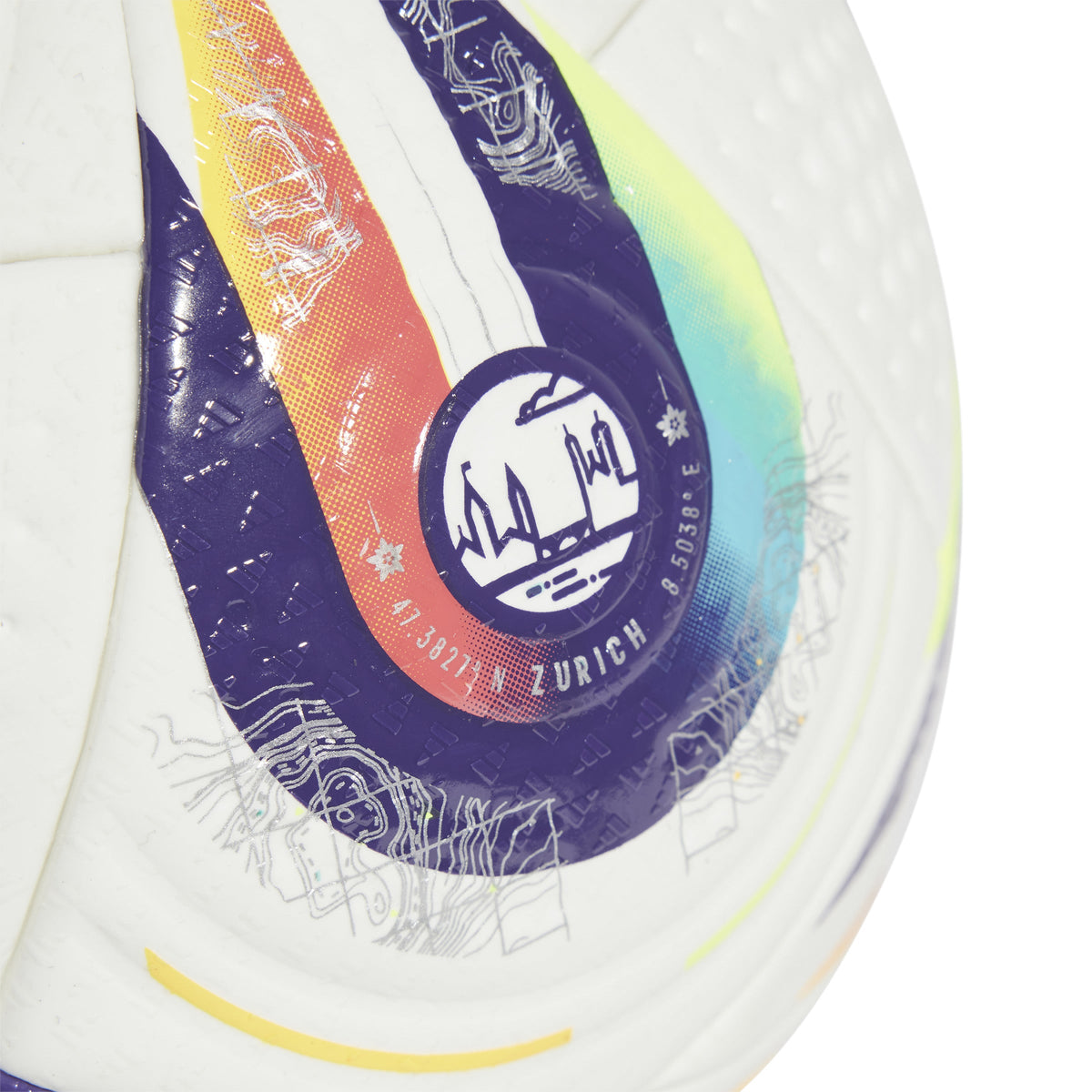 Adidas 2025 UEFA Women Euro Cup Pro Soccer Ball product image 4, provided for visual reference and product detail review
