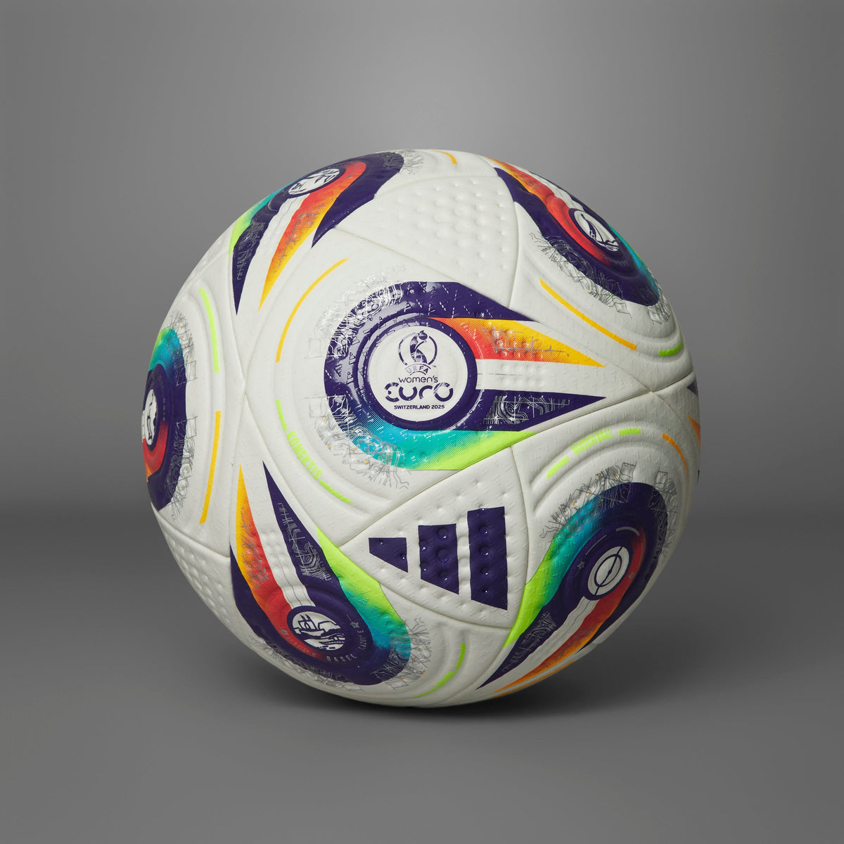 Adidas 2025 UEFA Women Euro Cup Pro Soccer Ball product image 11, provided for visual reference and product detail review