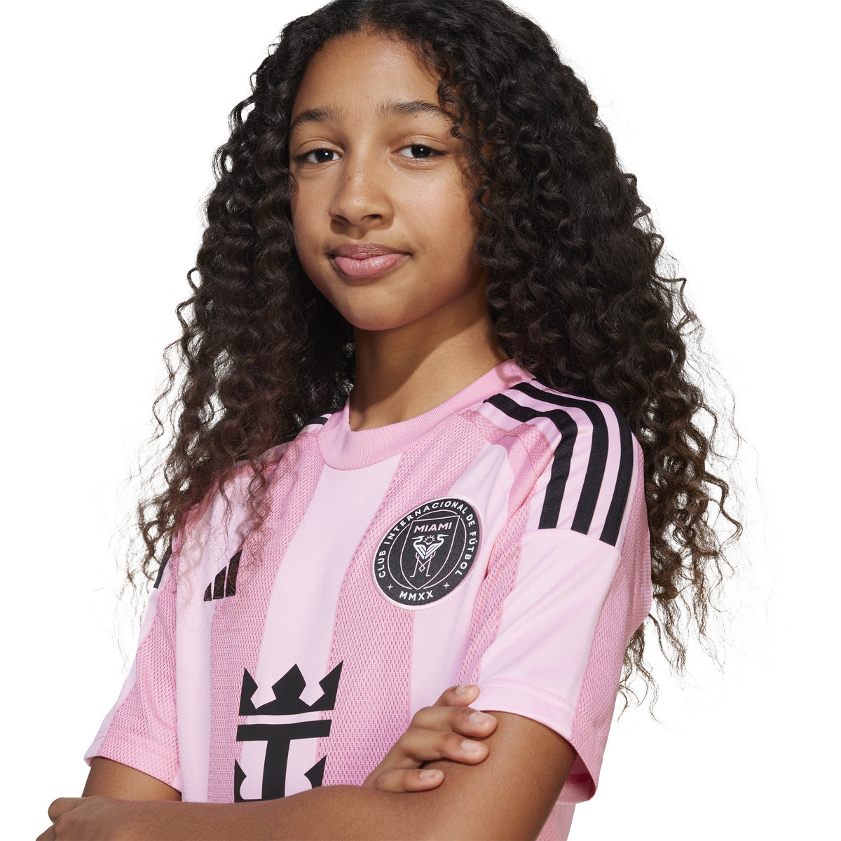 Lionel Messi Inter Miami FC MLS Adidas Youth Pink 2025 Replica Jersey product image 8, provided for visual reference and