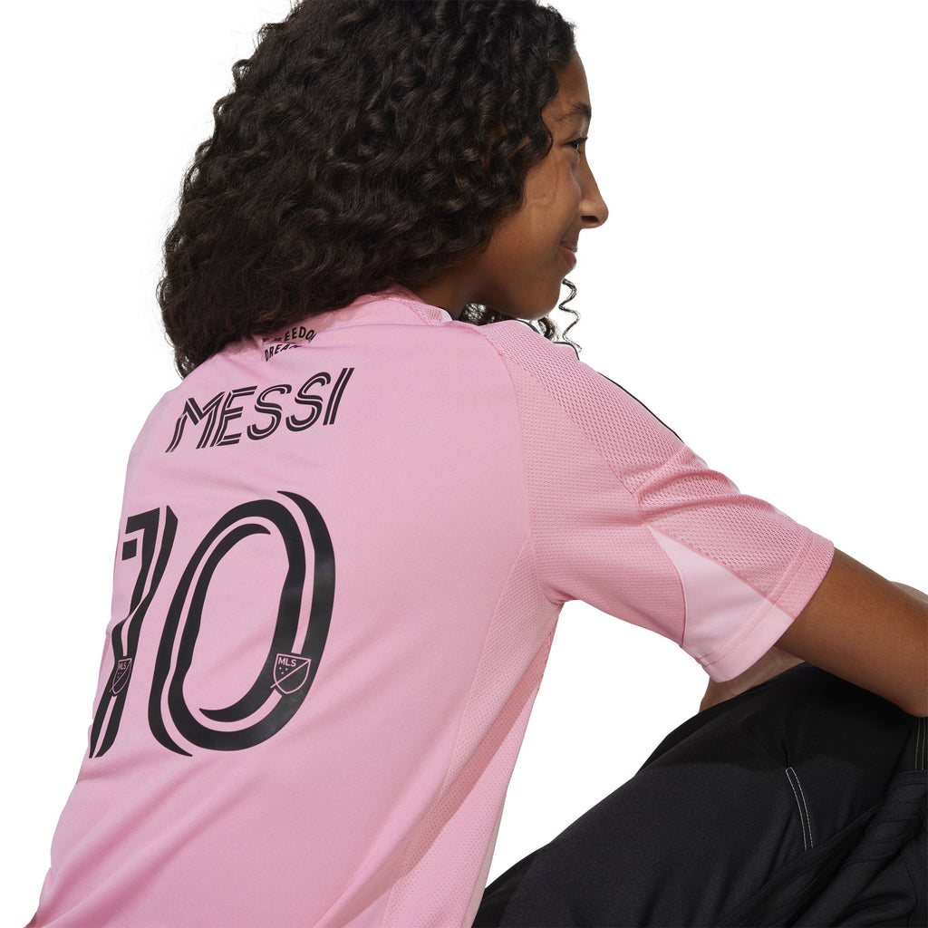 Lionel Messi Inter Miami FC MLS Adidas Youth Pink 2025 Replica Jersey product image 9, provided for visual reference and