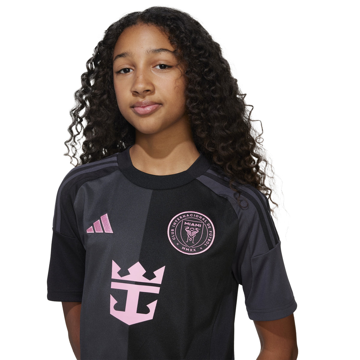 Lionel Messi Inter Miami FC MLS Adidas Youth Black 2025 Replica Jersey product image 6, provided for visual reference and