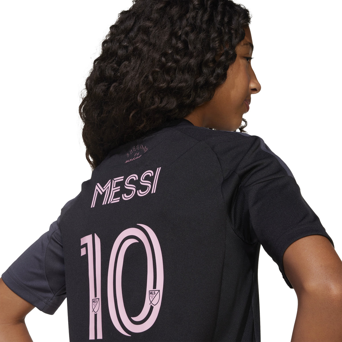 Lionel Messi Inter Miami FC MLS Adidas Youth Black 2025 Replica Jersey product image 7, provided for visual reference and