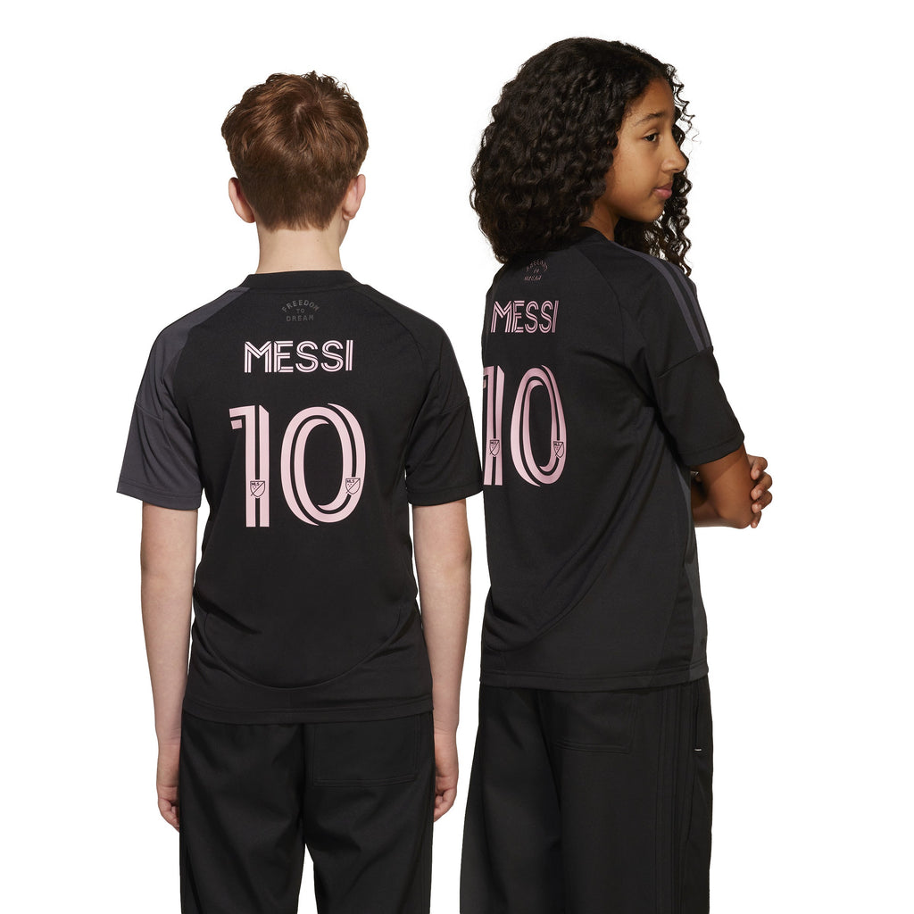 Lionel Messi Inter Miami FC MLS Adidas Youth Black 2025 Replica Jersey product image 4, provided for visual reference and