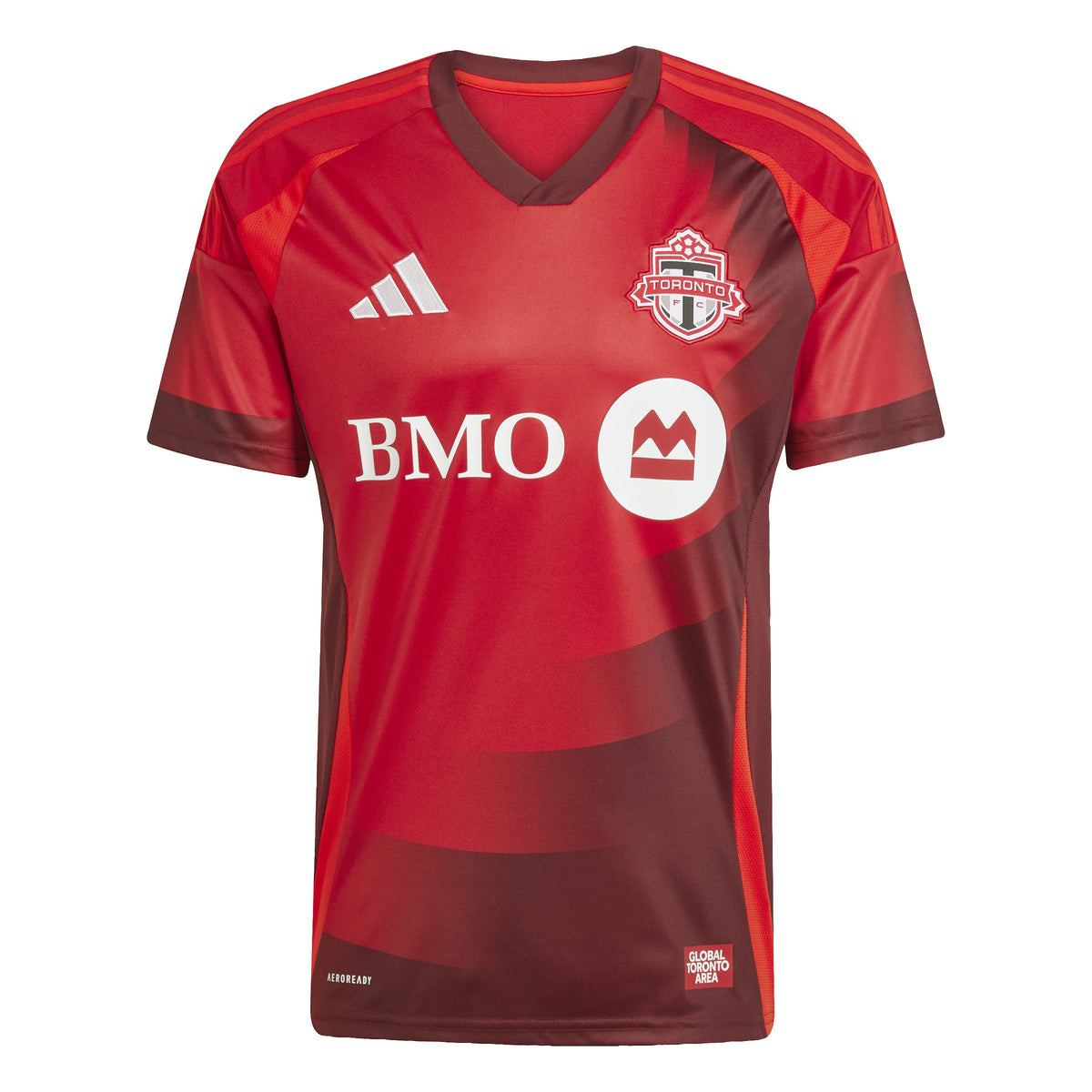 Toronto FC MLS Adidas Men Red 2025/2026 Home Replica Jersey product image 1, provided for visual reference and product
