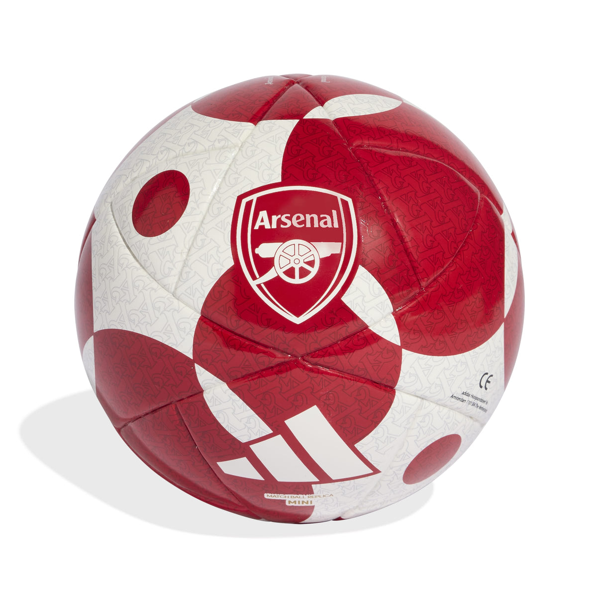 Arsenal FC EPL Adidas Red 2026 Home Mini Soccer Ball product image 1, provided for visual reference and product detail review