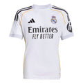 Real Madrid La Liga Adidas Youth White 2025/26 Replica Home Jersey product image 1, provided for visual reference and