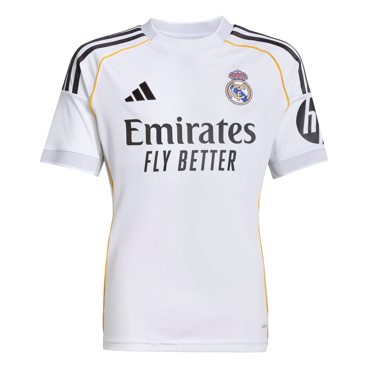Real Madrid La Liga Adidas Youth White 2025/26 Replica Home Jersey product image 1, provided for visual reference and