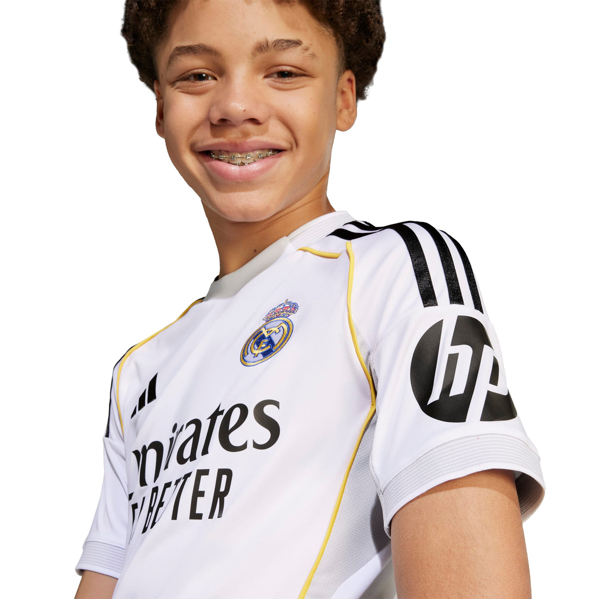 Real Madrid La Liga Adidas Youth White 2025/26 Replica Home Jersey product image 4, provided for visual reference and