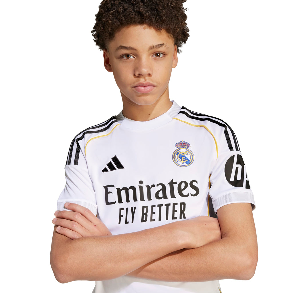 Real Madrid La Liga Adidas Youth White 2025/26 Replica Home Jersey product image 5, provided for visual reference and