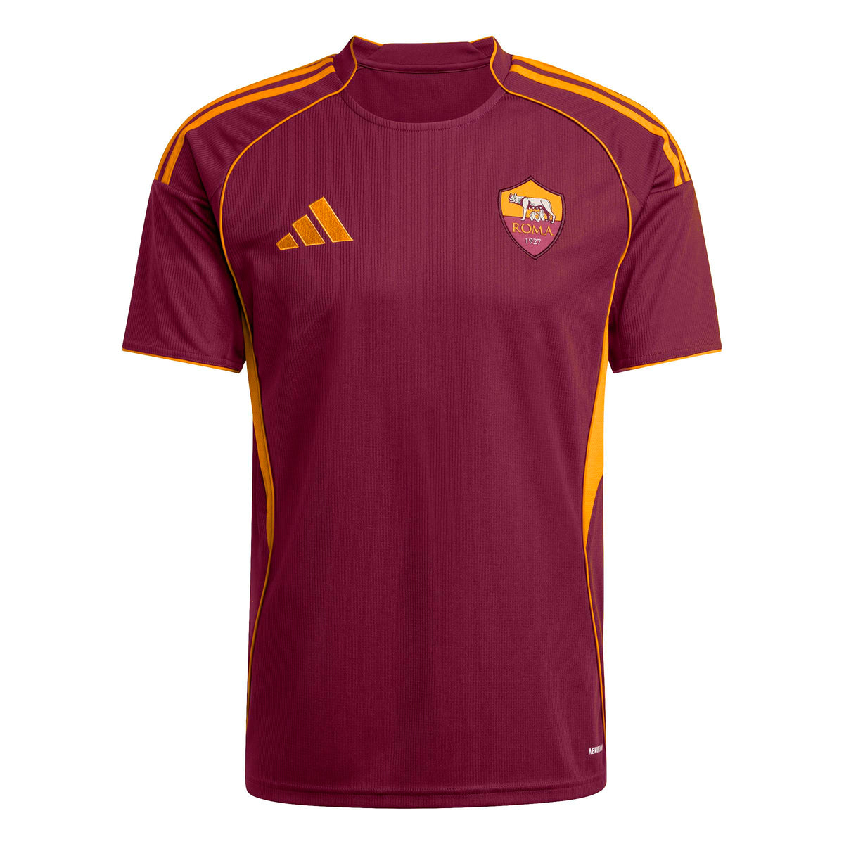 AS Roma Serie A Adidas Men Burgundy 2025/26 Replica Home Jersey product image 1, provided for visual reference and product