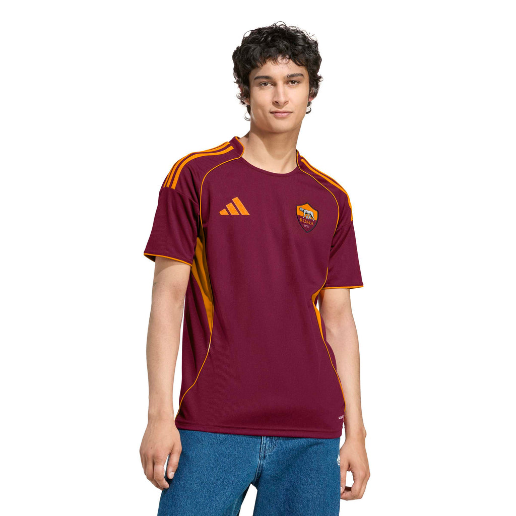 AS Roma Serie A Adidas Men Burgundy 2025/26 Replica Home Jersey product image 3, provided for visual reference and product