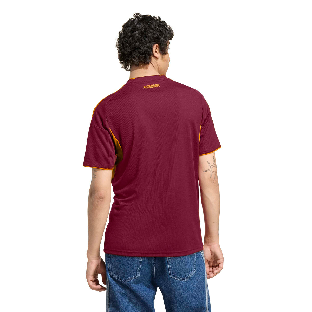 AS Roma Serie A Adidas Men Burgundy 2025/26 Replica Home Jersey product image 4, provided for visual reference and product